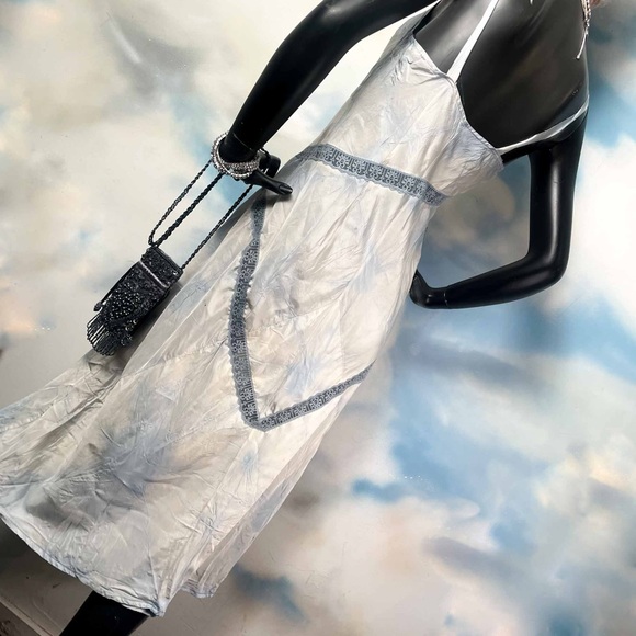 Upcycled handmade vintage tie dye slip dress - Picture 6 of 11